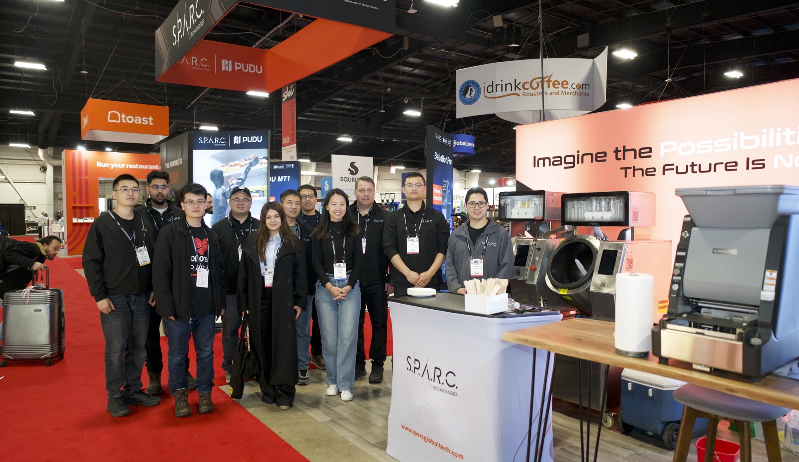 The SPARC Technologies team at their booth