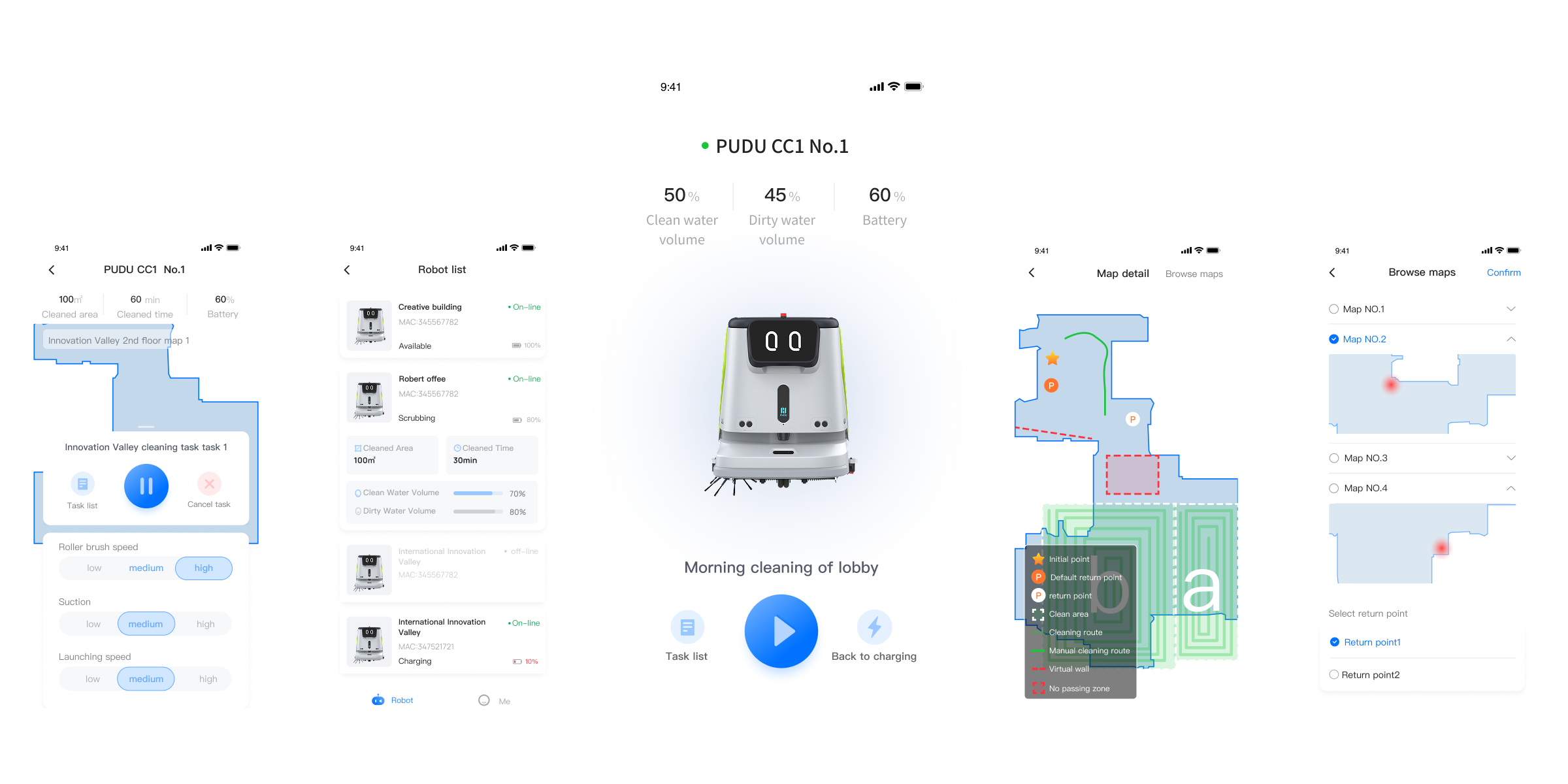 Cloud fleet management dashboard for delivery robots