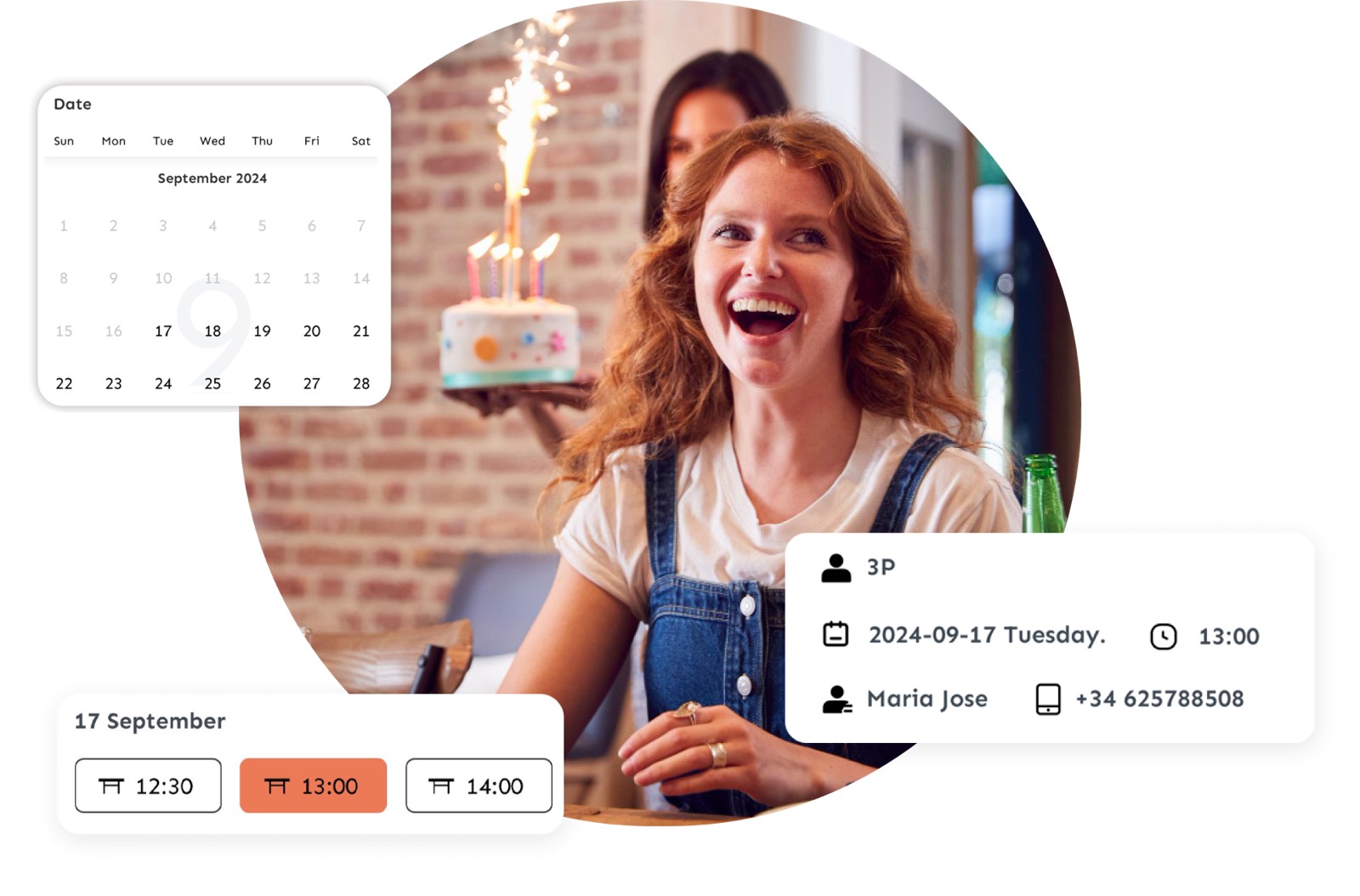 Online reservation calendar with a guest booking
